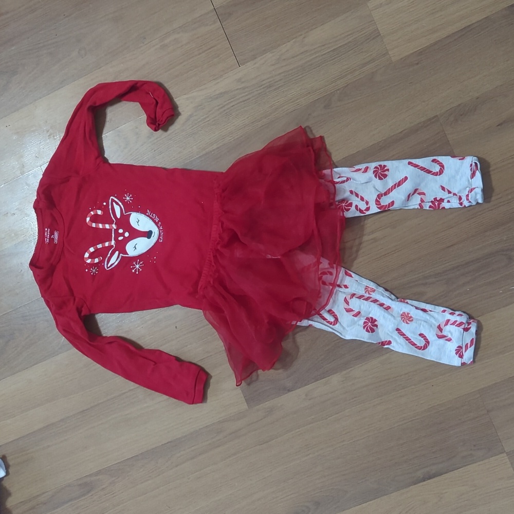 Santa's Bestie 2T Christmas outfit